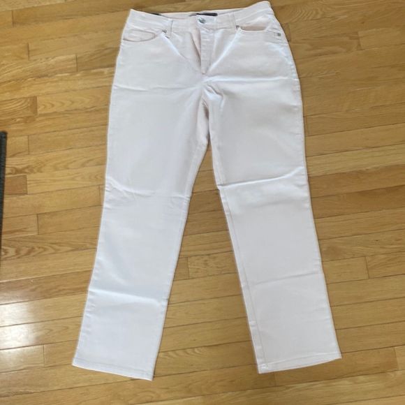 🔴 2 for $25 Gloria Vanderbilt light pink jeans size 12 Avery high rise - Picture 1 of 12